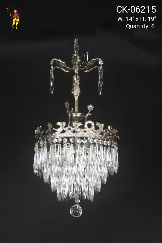 Art Deco 19" Crystal Chandelier