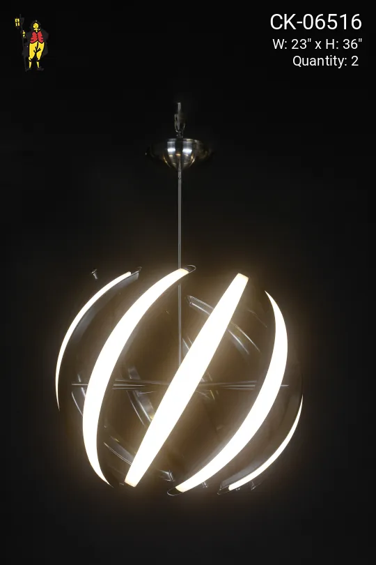 Contemporary LED Silver Hanging Fixture