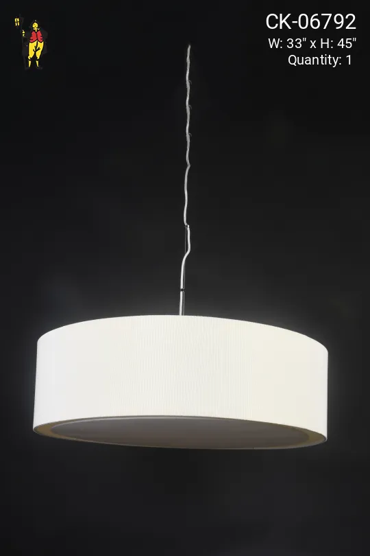 Hanging Fabric Shade Pendant