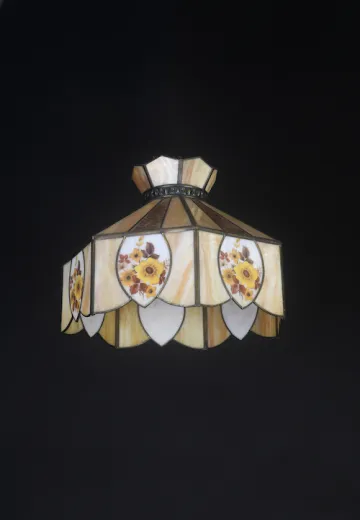 Hanging Art Glass Shade Pendant
