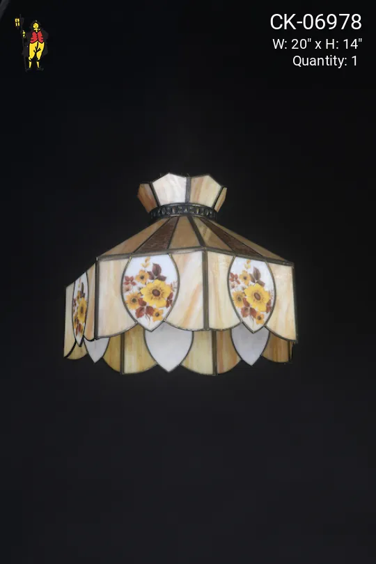 Hanging Art Glass Shade Pendant