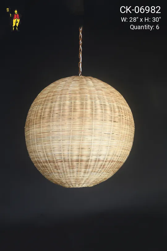 Wicker 28" Hanging Fixture