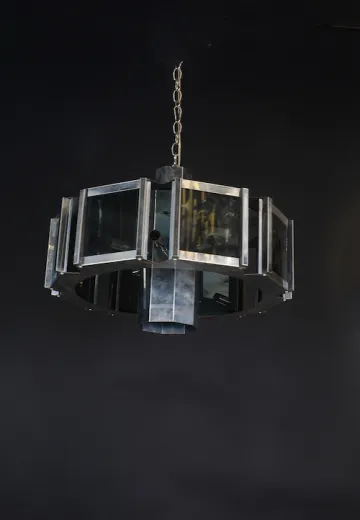 Chrome Post Modern Hanging Fixture