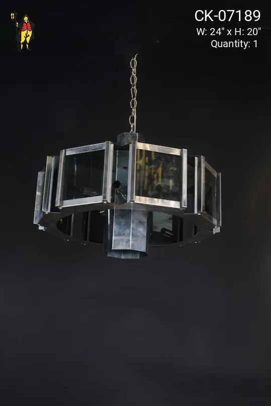 Chrome Post Modern Hanging Fixture