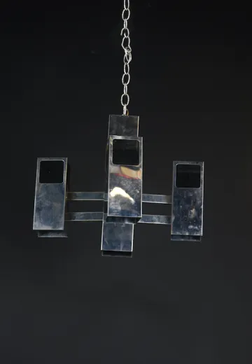 Chrome Post Modern Hanging Fixture