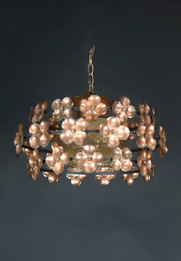 Floral Metal Hanging Pendant