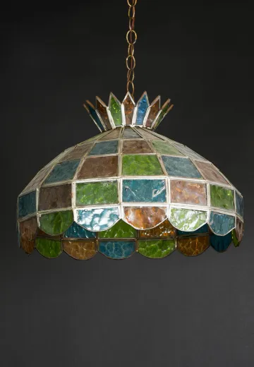 Multicolor Glass Shade Pendant
