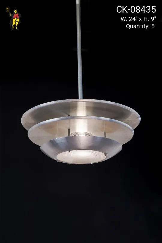 Three Ring Silver Hanging Pendant
