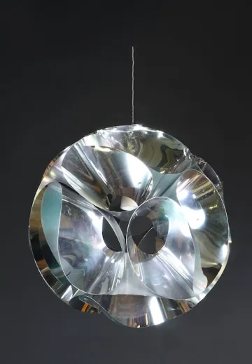 Contemporary Chrome Hanging Pendant