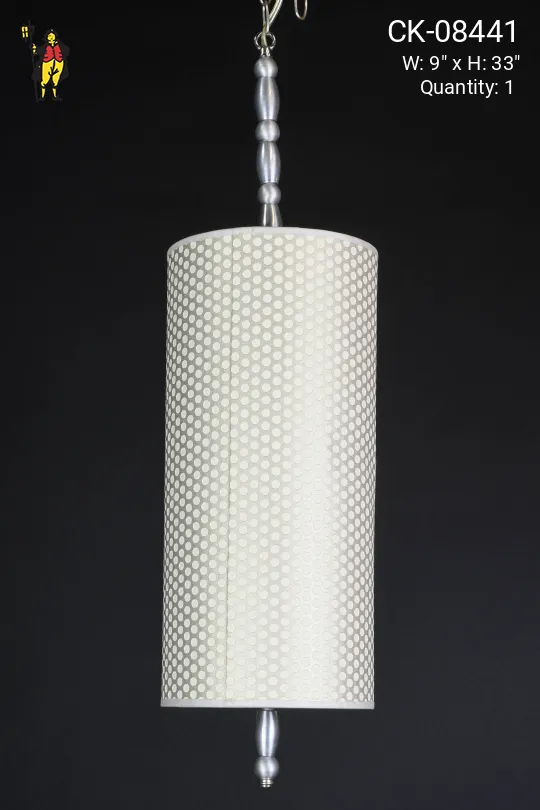 Silver Woven Hanging Pendant