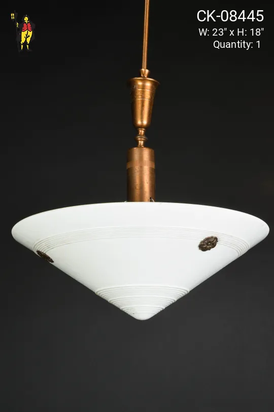 Modern Glass Bowl Pendant