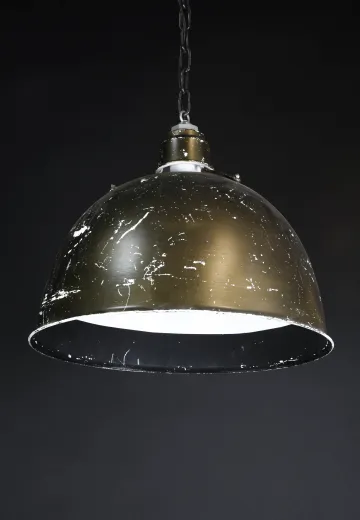 Bronze Industrial Dome Pendant