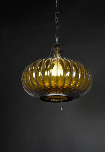 Amber Glass Pendant
