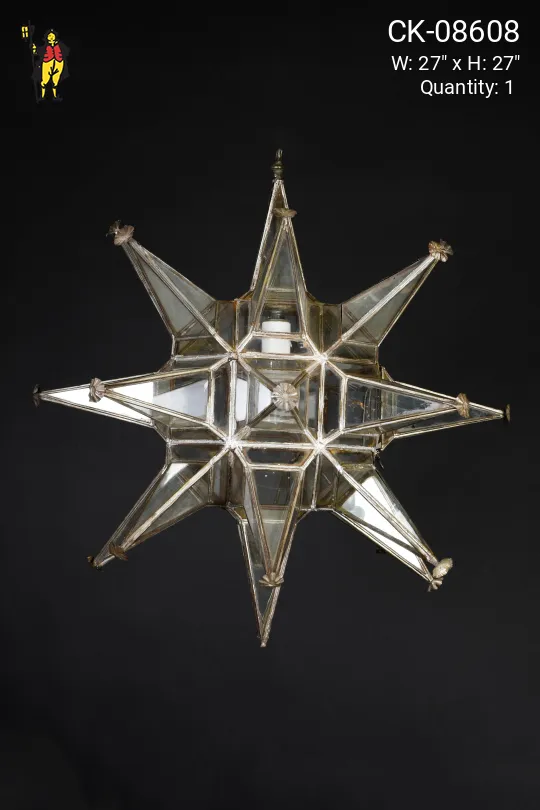 Glass Star Hanging Pendant