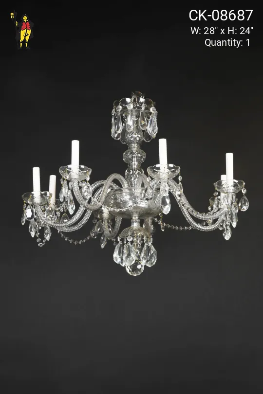 Eight Light Crystal Chandelier
