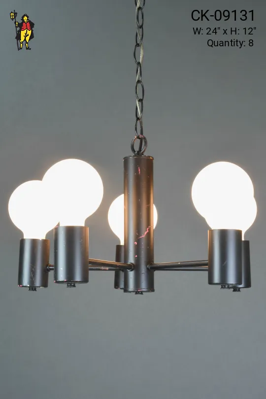 Painted Black Chandelier