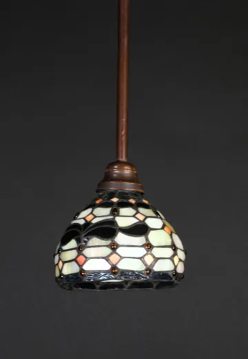 Small Hanging Art Glass Pendant