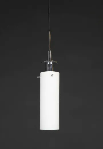 Modern Milk Glass Small Pendant