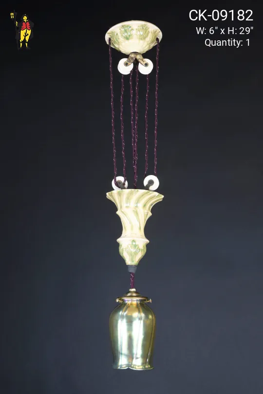 Victorian Adjustable Ceramic Hanging Fixture