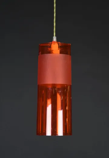 Orange Glass Contemporary Pendant