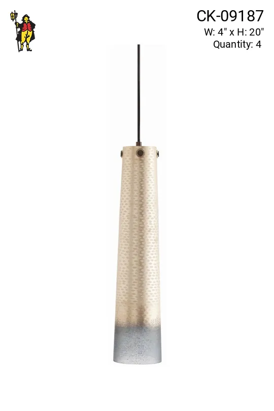 Tall Glass Hanging Pendant