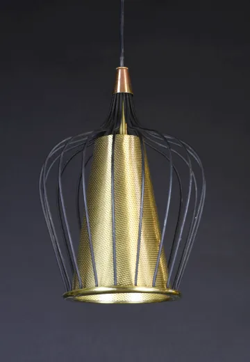 Mid-Century Brass Hanging Fixture