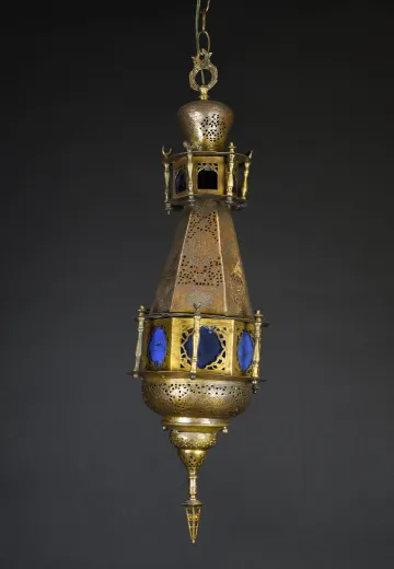 Pierced Brass Moorish Lantern