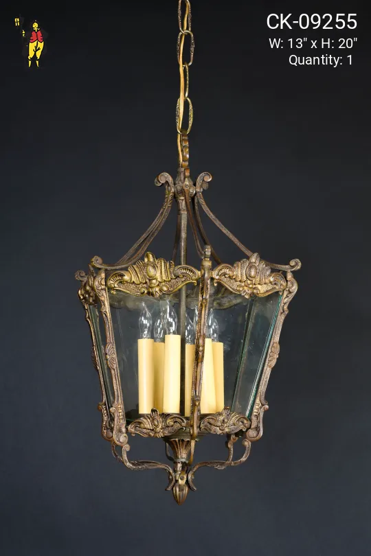 Victorian Brass Hanging Lantern