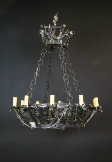 Wrought Iron Gothic Chandelier