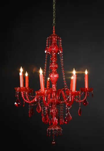Red Crystal Chandelier
