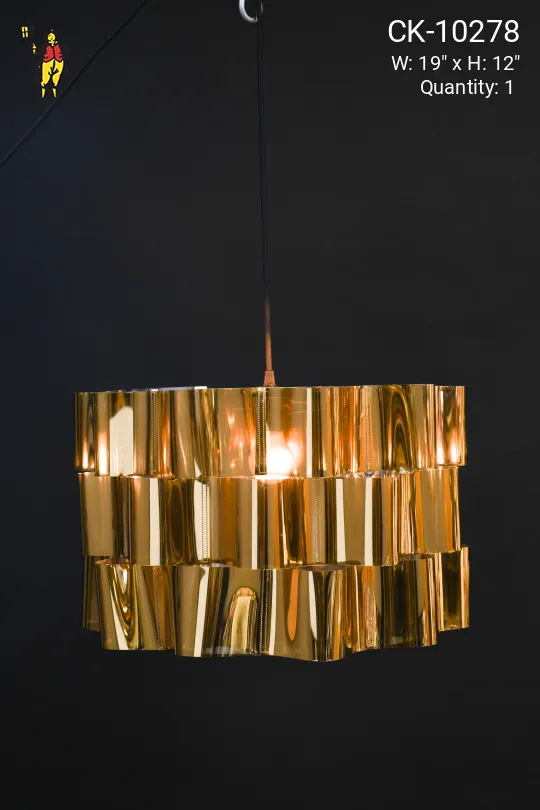 Polished Brass Finished Modern Hanging Pendant