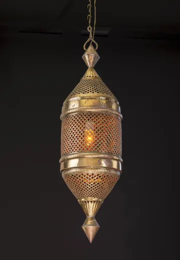 Pierced Brass Moorish Lantern