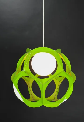 Mid Century Modern Green Pendant