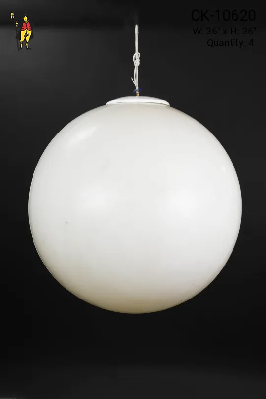 36" Hanging Plastic Globe