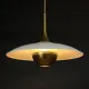 Brass & Off White Reflector Pendant #0