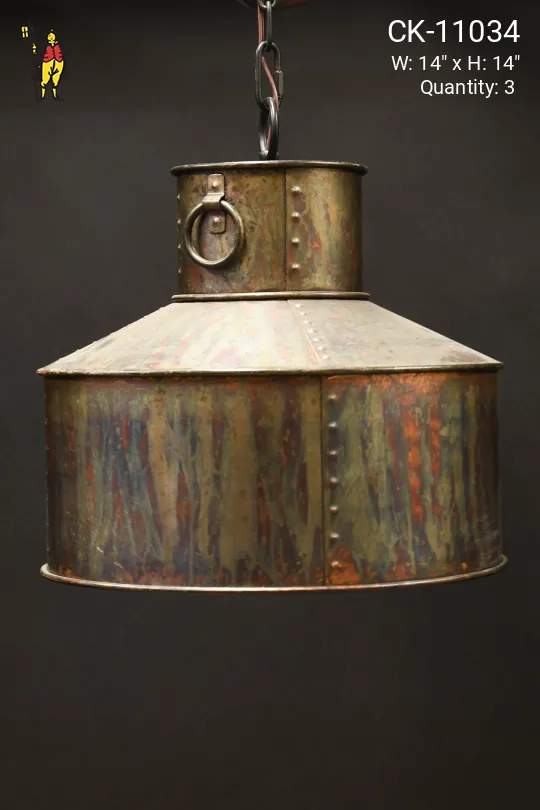 Distressed Industrial Hanging Pendant