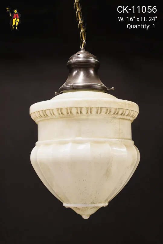 Distressed Oversize Hanging Globe Pendant