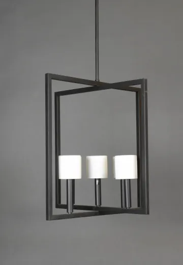 Contemporary Four Halogen Light Hanging Pendant