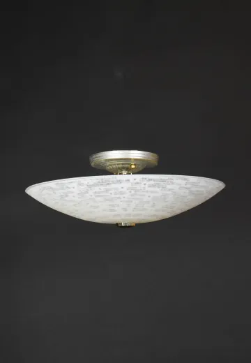 Glass Bowl Flush Mount Fixture