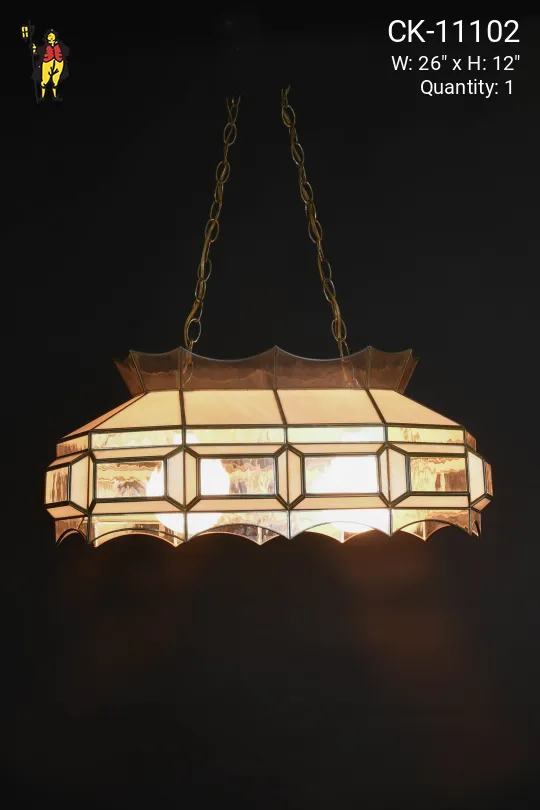 26" Hanging Two Light Glass Hanging Fixture