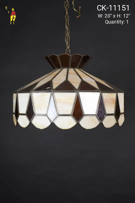 Slag Glass Hanging Pedant