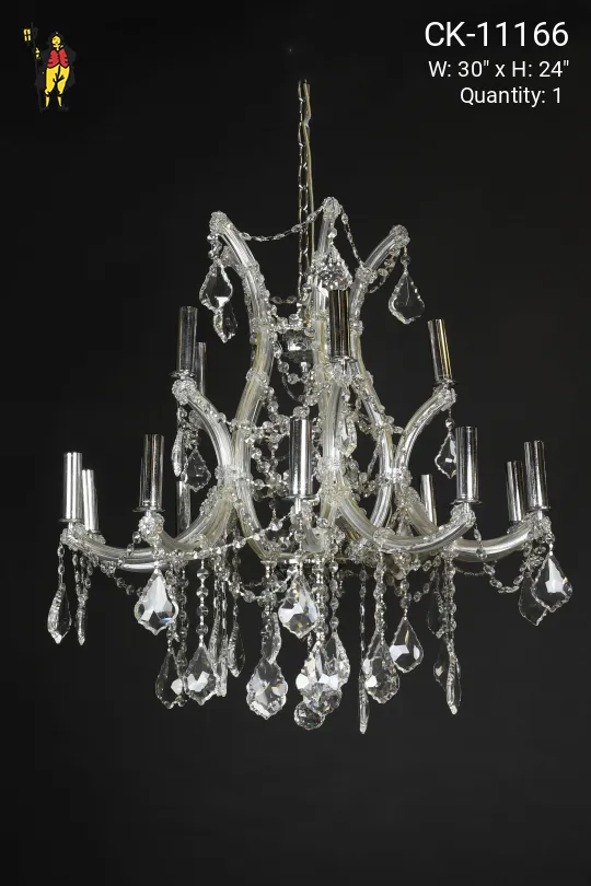 Fifteen Light Crystal Chandelier