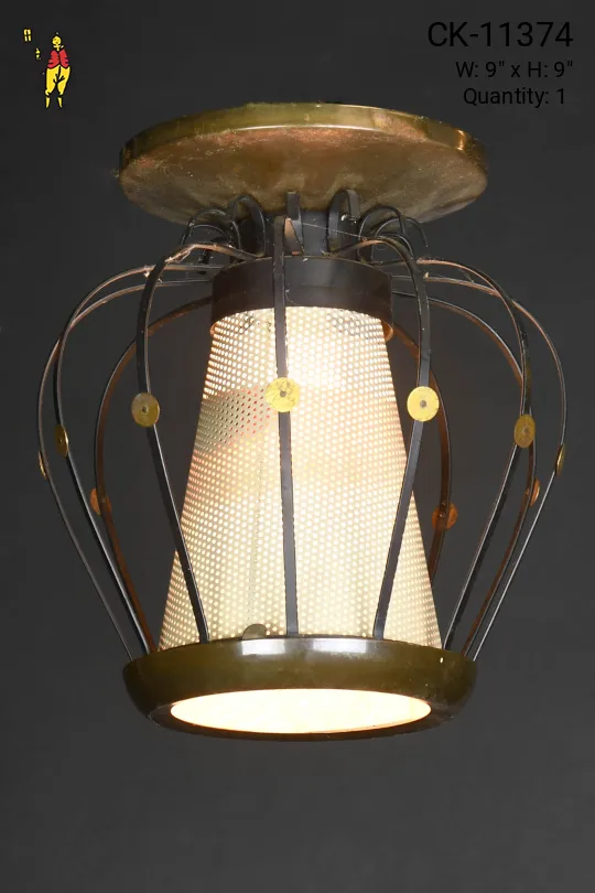 Mid Century Flush Mount Fixture
