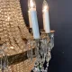 Twelve Candle Crystal Basket Chandelier #0