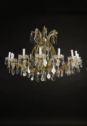 Sixteen Light Crystal Chandelier