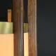 Wooden Mid Century Lanterns w/Multicolor Glass Stones #3