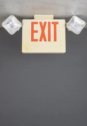 Adjustable Halogen Light Exit Sign