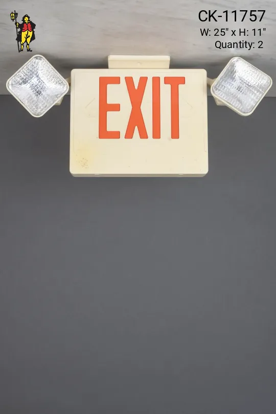 Adjustable Halogen Light Exit Sign
