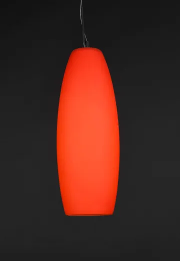 Modern Red Glass Hanging Pendant (Larger)