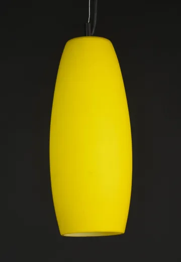 Contemporary Yellow Glass Hanging Pendant (Larger)